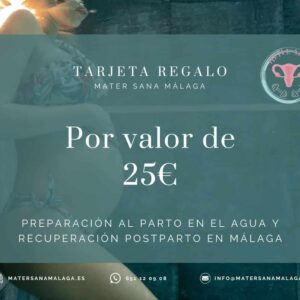 Tarjeta Regalo - Una Clase de Preparación al Parto en el Agua
