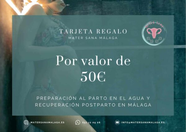 Tarjeta Regalo - Bono de 2 clases de Preparación al Parto en el Agua