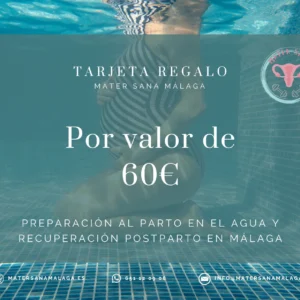 Tarjeta Regalo - Bono de 2 clases de Preparación al Parto en el Agua